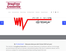 Tablet Screenshot of drugfreegreenville.org